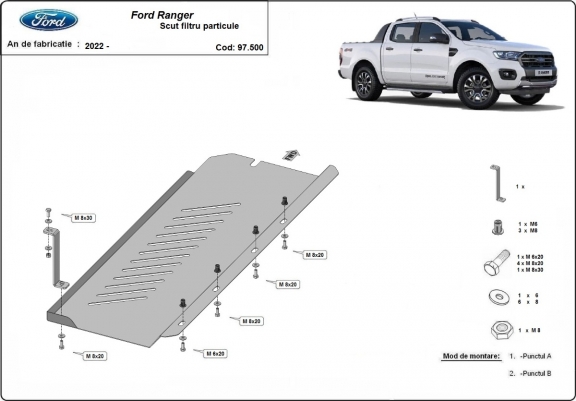 Protection de DPF Ford Ranger