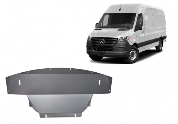 Protection sous moteur et de la boîte de vitesse Mercedes Sprinter 907 4x4-Aluminium