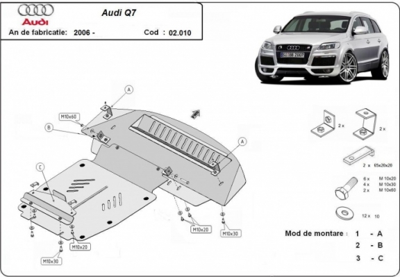 Protection Sous Moteur Audi Q7