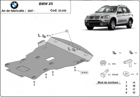 Protection Sous Moteur BMW X5 E70