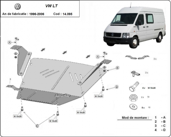 Protection Sous Moteur Volkswagen LT