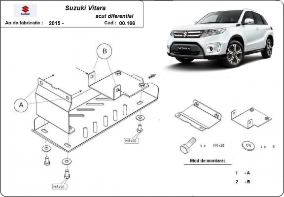 Protection du différentiel Suzuki Vitara
