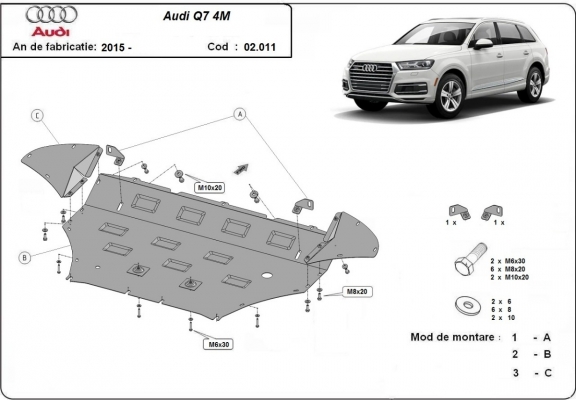 Protection Sous Moteur Audi Q7