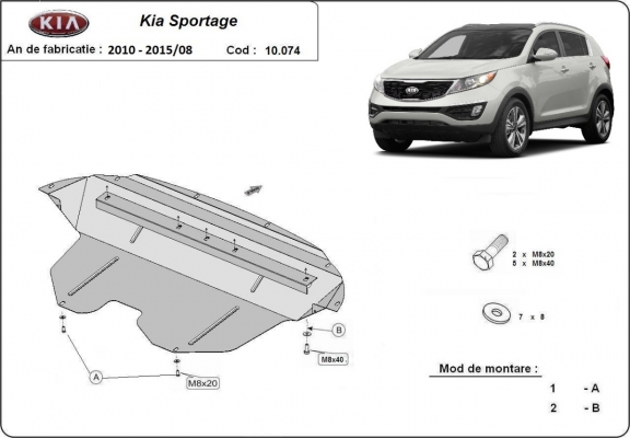 Protection Sous Moteur Kia Sportage