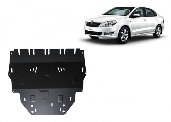 Protection sous moteur et de la boîte de vitesse Skoda Rapid