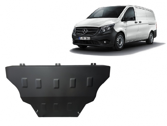 Protection sous moteur et de la boîte de vitesse Mercedes V-Classe W447 4x2, 1.6 D