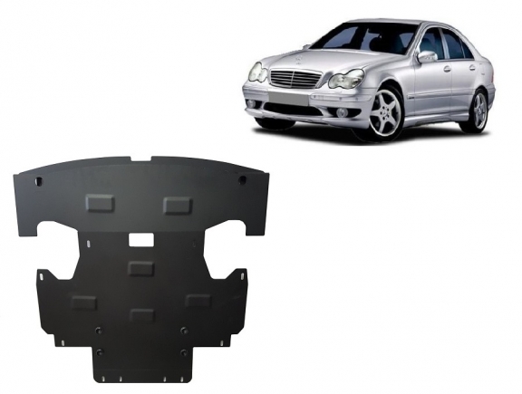 Protection sous moteur et de la radiateur Mercedes C-Classe W203
