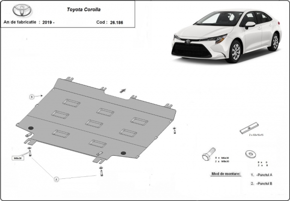 Protection Sous Moteur Toyota Corolla