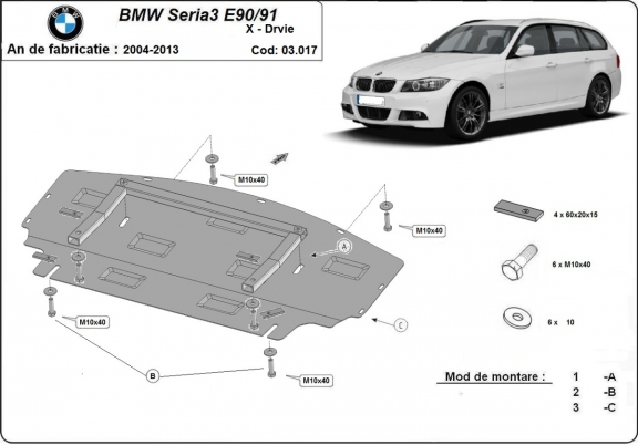 Protection de radiateur BMW seria 3 - E90