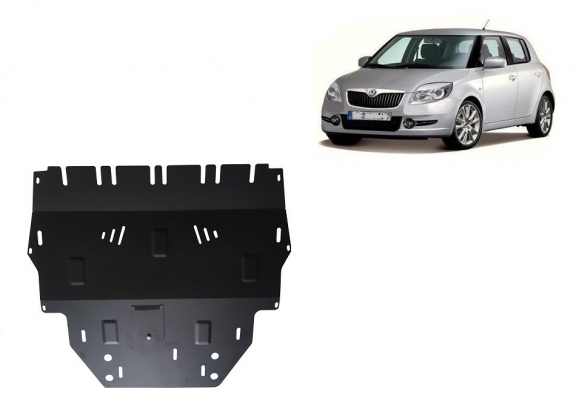 Protection sous moteur et de la boîte de vitesse Skoda Fabia 2 Diesel