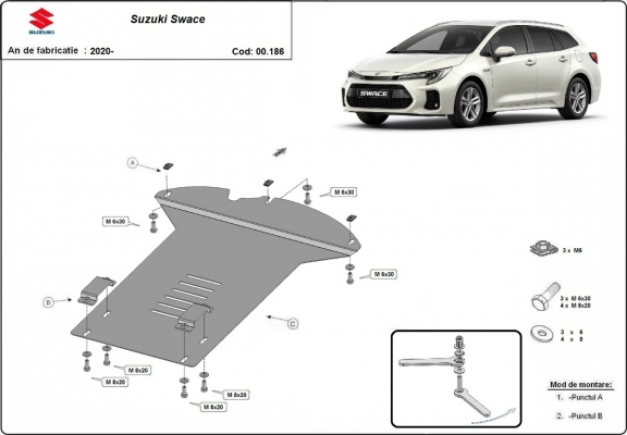 Protection convertisseur catalytique/cat lock Suzuki Swace