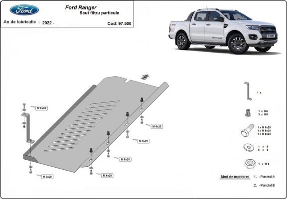 Protection de DPF Ford Ranger
