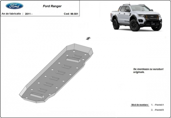 Protection de réservoir Ford Ranger