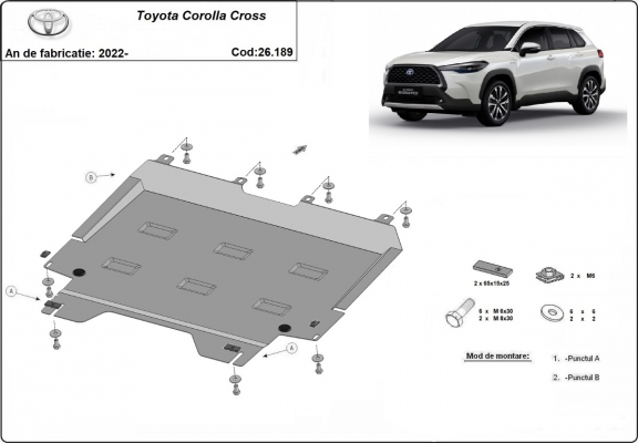 Protection Sous Moteur Toyota Corolla Cross