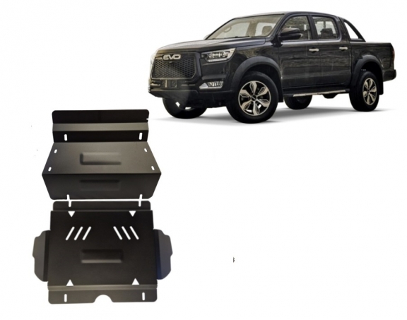 Protection sous moteur et de la radiateur Evo Cross 4