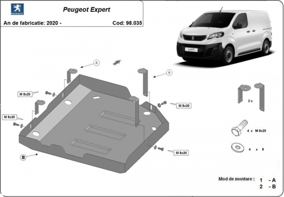 Protection réservoir AdBlue Peugeot Expert