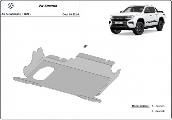 Protection Sous Moteur Volkswagen Amarok 2 