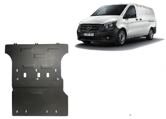 Protection sous moteur et de la boîte de vitesse Mercedes V-Class W447 2.2 D, 4x2 