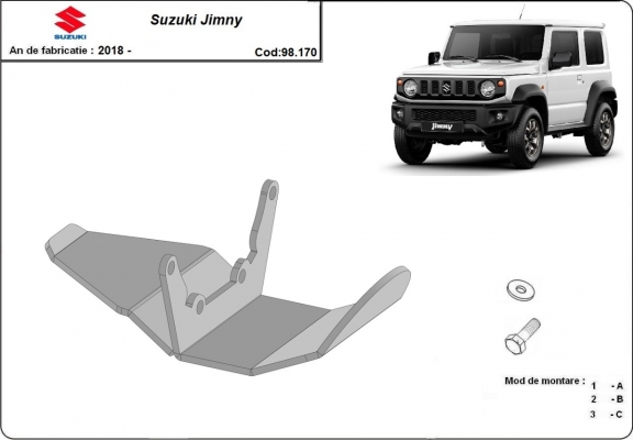 Protection du différentiel Suzuki Jimny