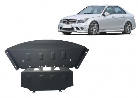 Protection sous moteur et de la radiateur Mercedes C-Class W204