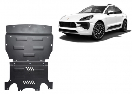 Protection sous moteur et de la radiateur Porsche Macan