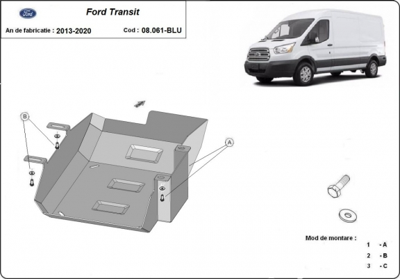 Protection réservoir AdBlue Ford Transit