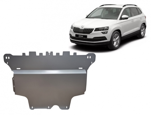 Aluminium protection sous moteur et de la boîte de vitesse Skoda Karoq