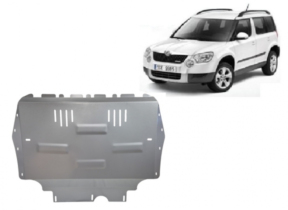 Aluminium protection sous moteur et de la boîte de vitesse Skoda Yeti