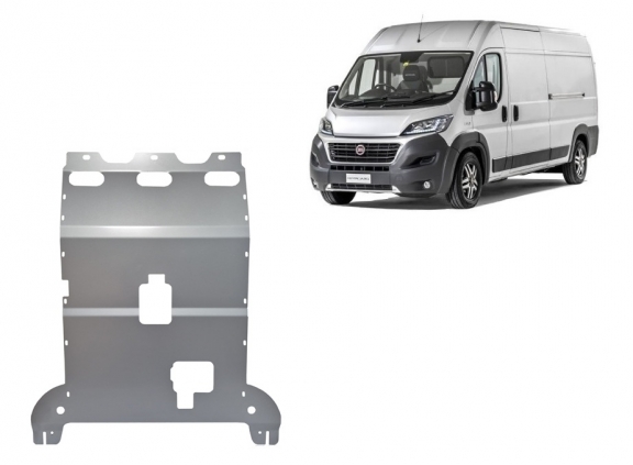 Aluminium protection sous moteur et de la boîte de vitesse Fiat Ducato