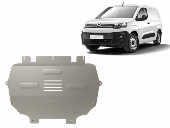 Protection sous moteur et de la boîte de vitesse Citroen Berlingo - Aluminium 