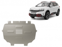 Protection sous moteur et de la boîte de vitesse Citroen C5 Aircross - Aluminium 