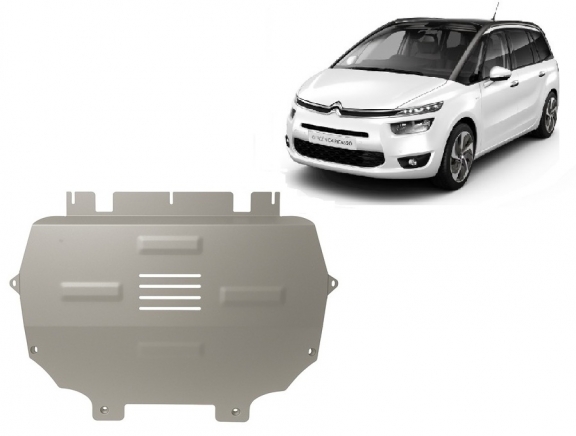 Protection sous moteur et de la boîte de vitesse Citroen C4 Picasso - Aluminium 
