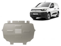 Protection sous moteur et de la boîte de vitesse Fiat Doblo - Aluminium 
