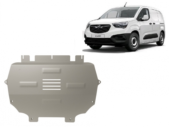 Protection sous moteur et de la boîte de vitesse Opel Combo E - Aluminium 