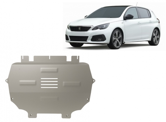 Protection sous moteur et de la boîte de vitesse Peugeot 308 - Aluminium 