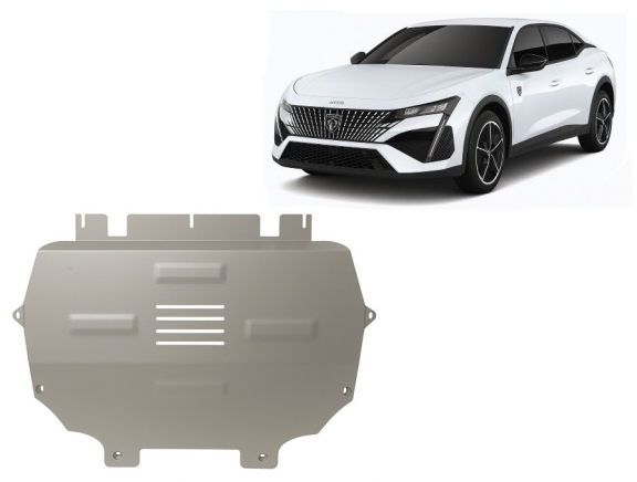 Protection sous moteur et de la boîte de vitesse Peugeot 408 - Aluminium 