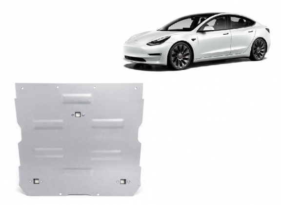 Protection moteur électrique avant en aluminium – Tesla Model 3 AWD