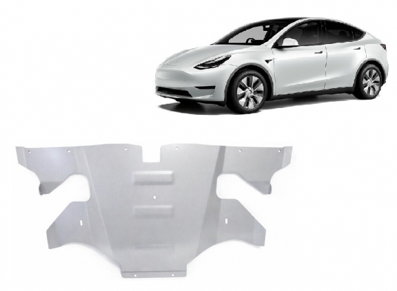 Protection moteur électrique arrière en aluminium – Tesla Model Y
