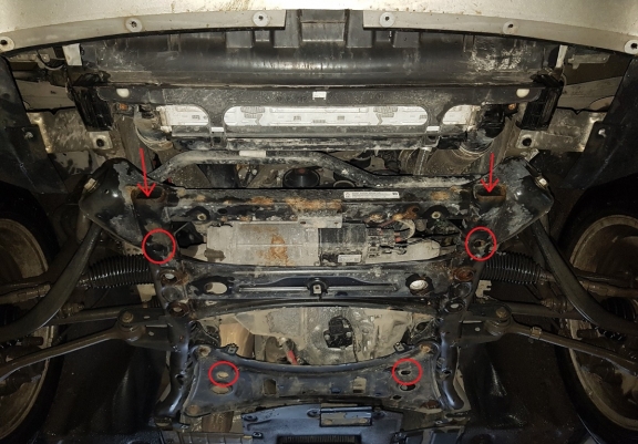 Protection sous moteur et de la radiateur BMW X3 - F25