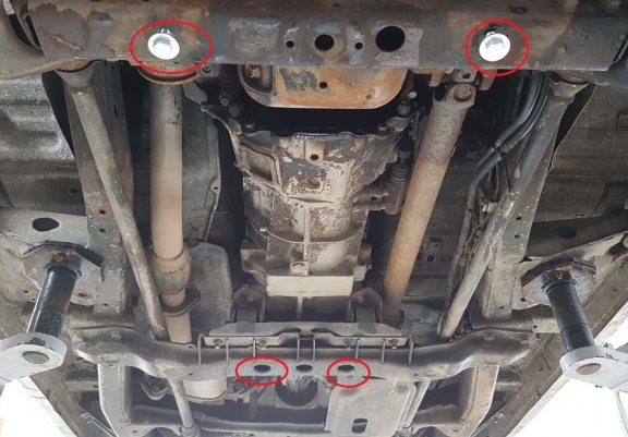 Protection de la boîte de vitesse Mitsubishi Pajero 3 (V60, V70)