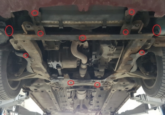 Protection sous moteur et de la boîte de vitesse Alfa Romeo 159