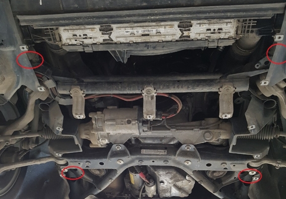 Protection sous moteur et de la radiateur BMW Seria 1  F20/F21