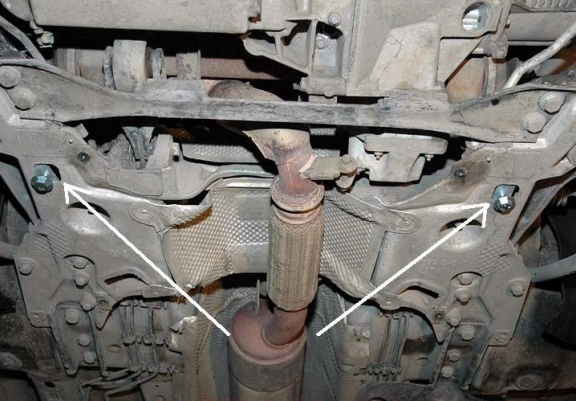 Protection sous moteur et de la boîte de vitesse citroen C5