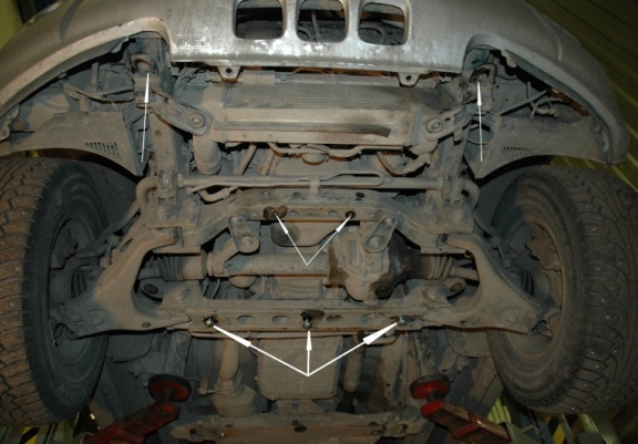 Protection sous moteur et de la radiateur Kia Sorento