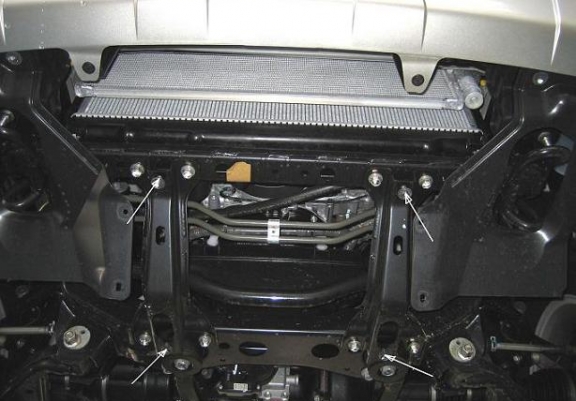 Protection sous moteur et de la radiateur Toyota Hilux