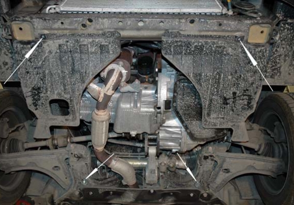 Protection sous moteur et de la boîte de vitesse Daewoo Nubira