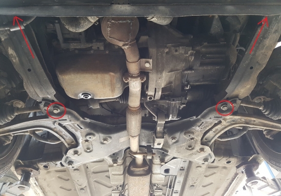 Protection sous moteur et de la boîte de vitesse Fiat 500 S