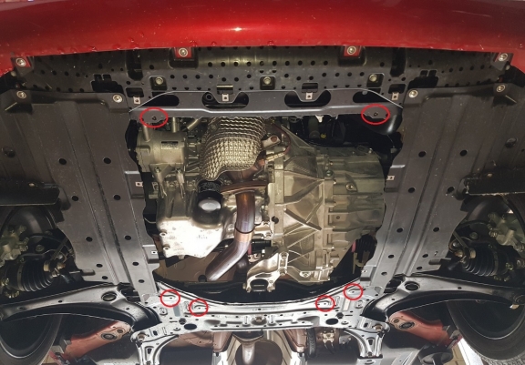 Protection sous moteur et de la boîte de vitesse Suzuki Baleno