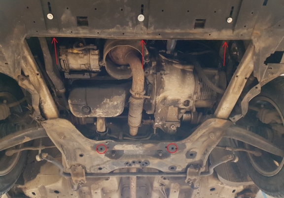 Protection sous moteur et de la boîte de vitesse Citroen C4 Picasso