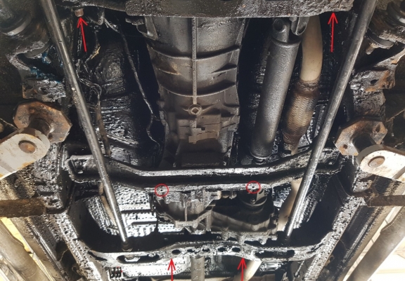 Protection de la boîte de vitesse Nissan Terrano II 